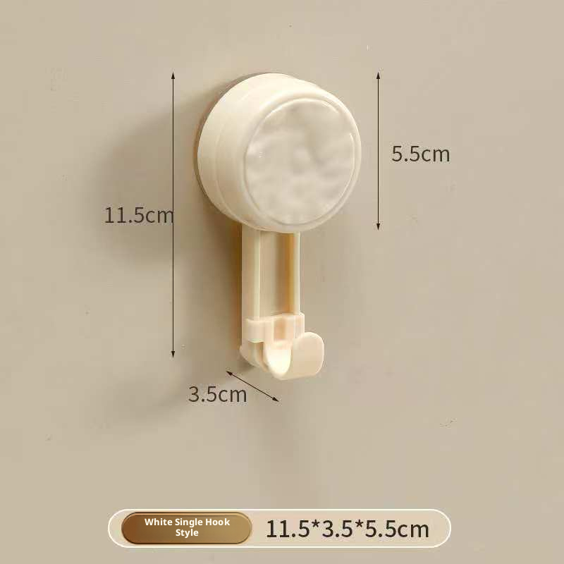 Sucker Hook-Five Hook Model-Length 14cm-White-1 piece