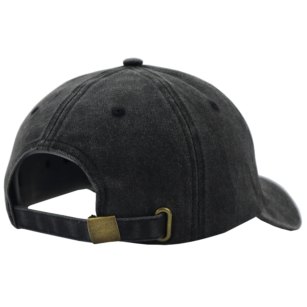 2pcs I FIX Black Hat For Men Women, Adjustable Embroidered Wash Cotton Baseball Cap