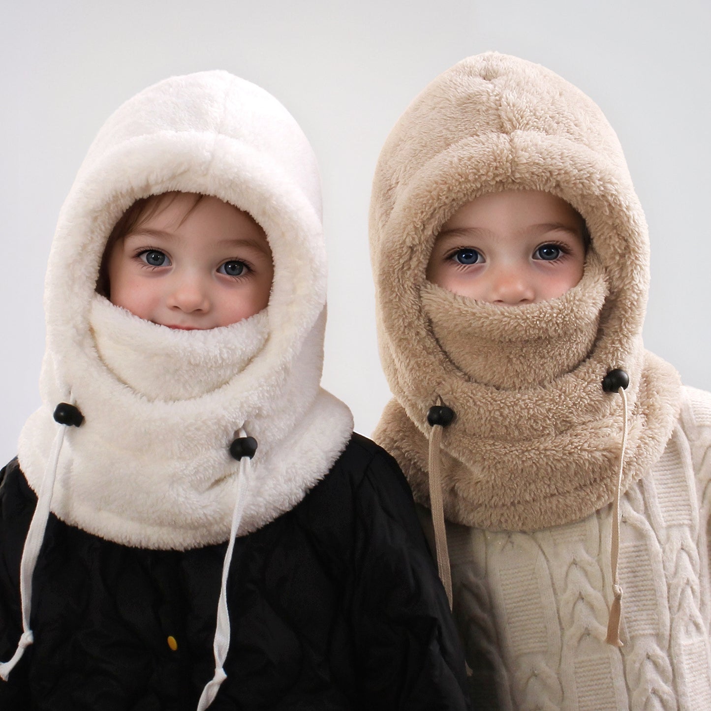 Warm Ear Protection Scarf Integrated Hat For Winter Thickened