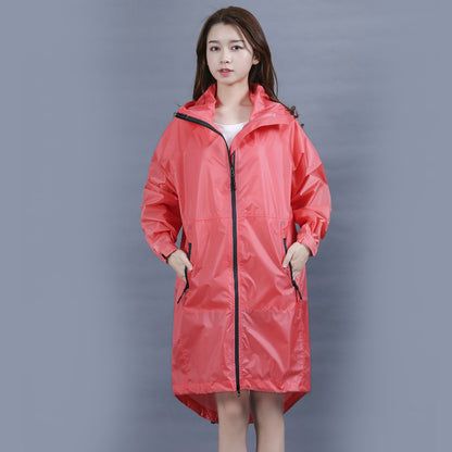 Couple Raincoat Walking Trendy Long Waterproof