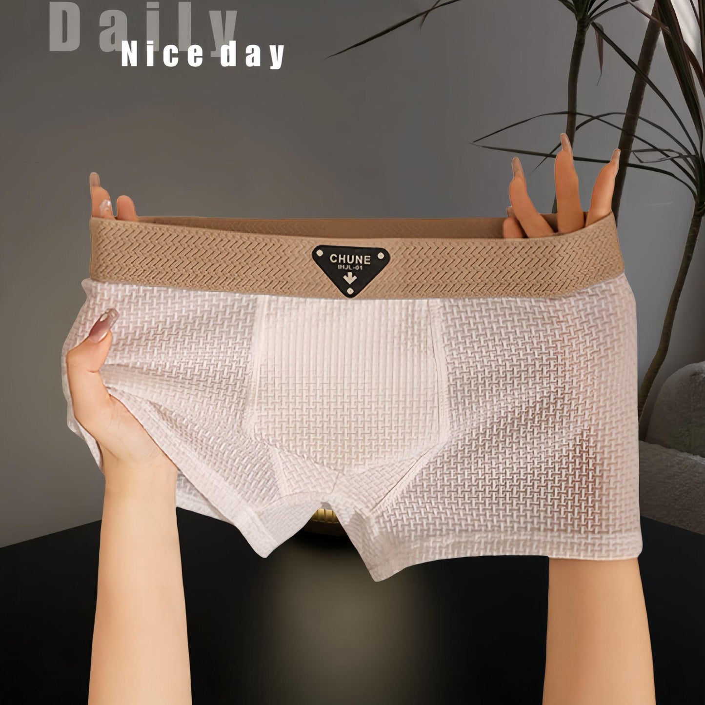 Men's Ice Silk Underwear Fashion Sport Boxer
