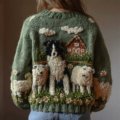 Womens French-style Sweater Cardigan Jacket Top