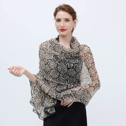 Yarn Cashew Printed Beach Travel Sun Protection Scarf