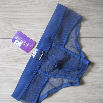 Thin Summer Sexy Fashion Mesh See Though Briefs