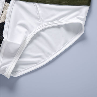 Men's Milk Silk Low Waist Elastic Three-dimensional Bag Comfortable Briefs