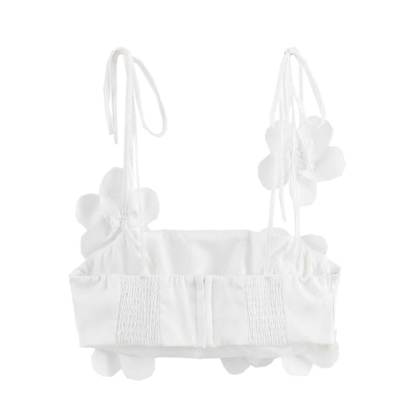 Women's Small Sling 3D Flower Decorative Vest