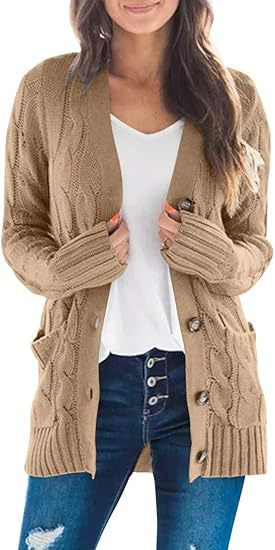 V-neck long-sleeved sweater coat