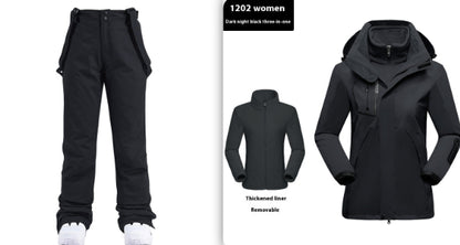 Outdoor Windproof Warm Shell Jacket Two-piece Set