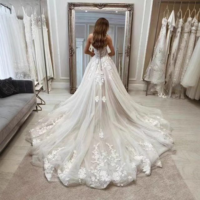 Bridal Lace Tube Top Main Yarn Heavy Industry Advanced