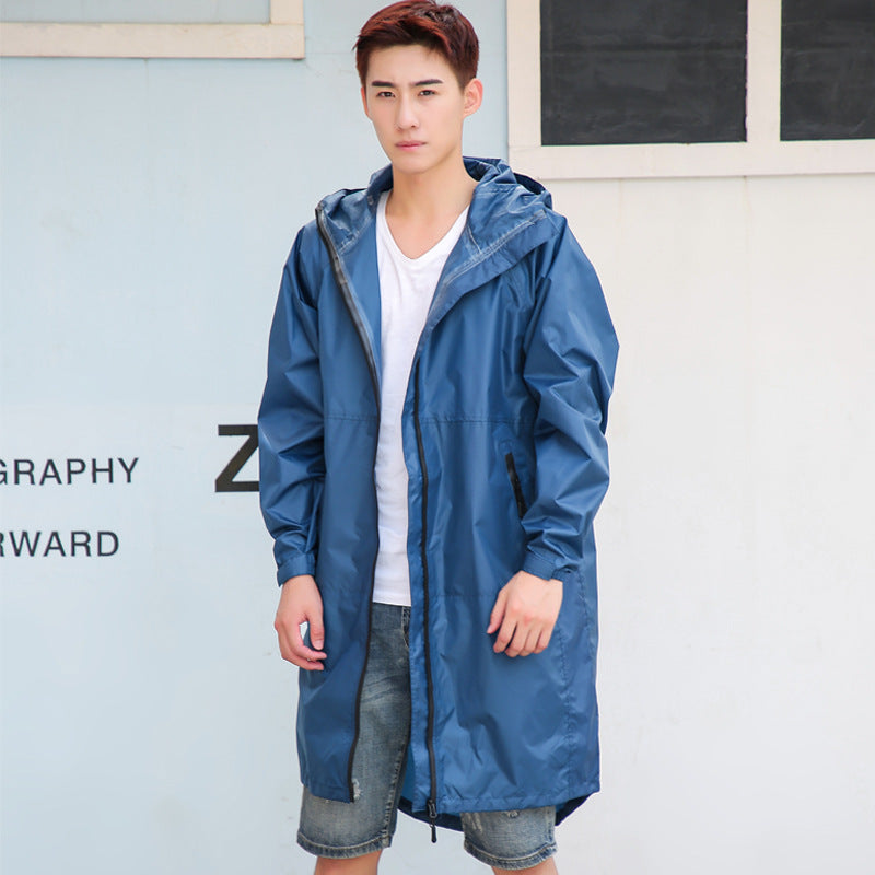 Couple Raincoat Walking Trendy Long Waterproof