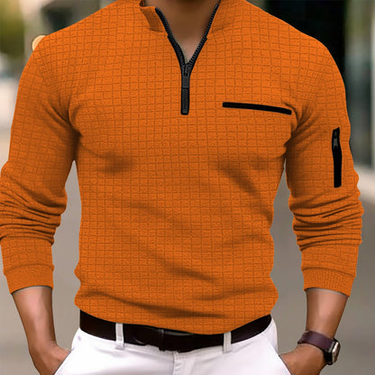 Men's Chessboard Plaid Polo Shirt