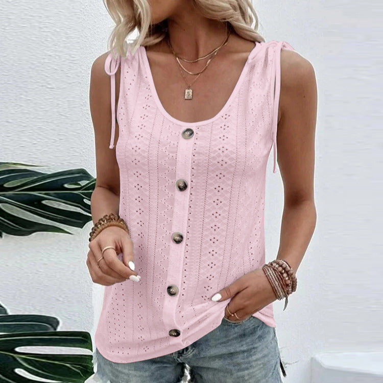 Women's Fashion Casual Solid Color U-neck Undershirt