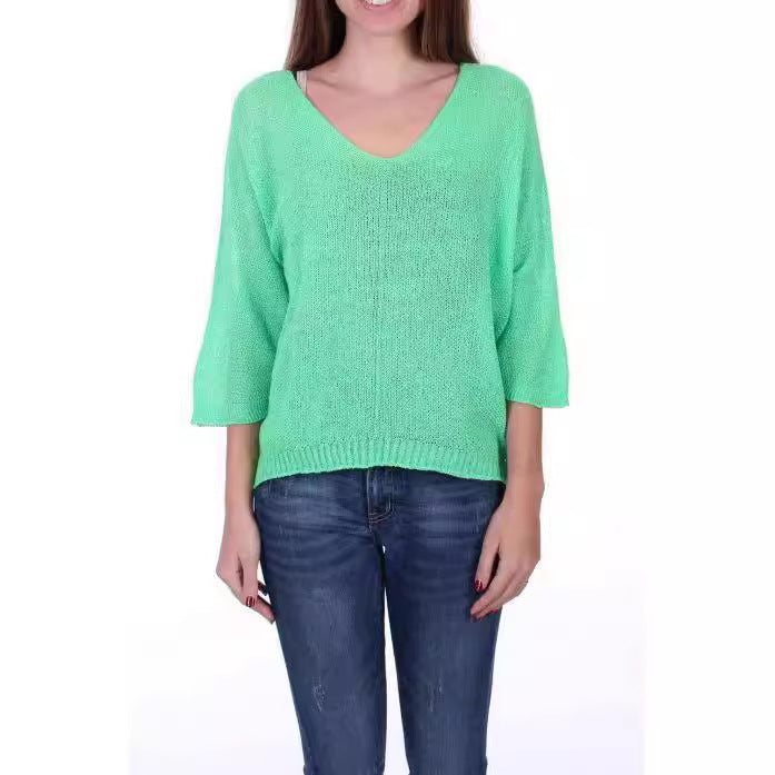European And American Women's Clothing Short Pullover Top