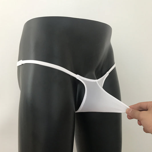 Translucent upturned thong