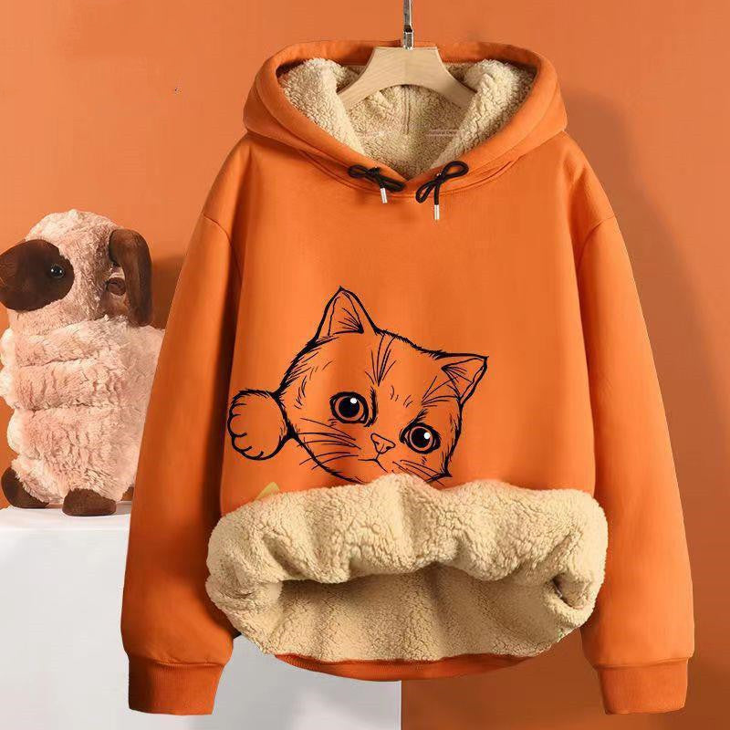 Men's And Women's Fashion Loose Lambswool Padded And Thickened Sweater