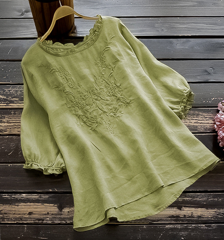 Women's Fashion Sleeve Peplum Top