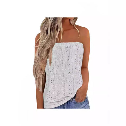 Women's Floral Multicolor Printing Elastic T-shirt Vest Top