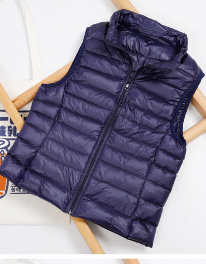 Lightweight down jacket women's Vest Short Size Large