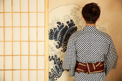 Kimono Formal Traditional Firework Assembly Warrior Gentleman Uniform