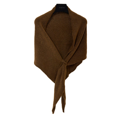 Winter Triangular Shawl INS Solid Color Soft Thickened Knitted Neck Wrap Korean Version Warm Shawl For Women