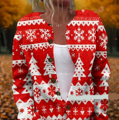 Womens Casual Printed Cardigan Jacket Top