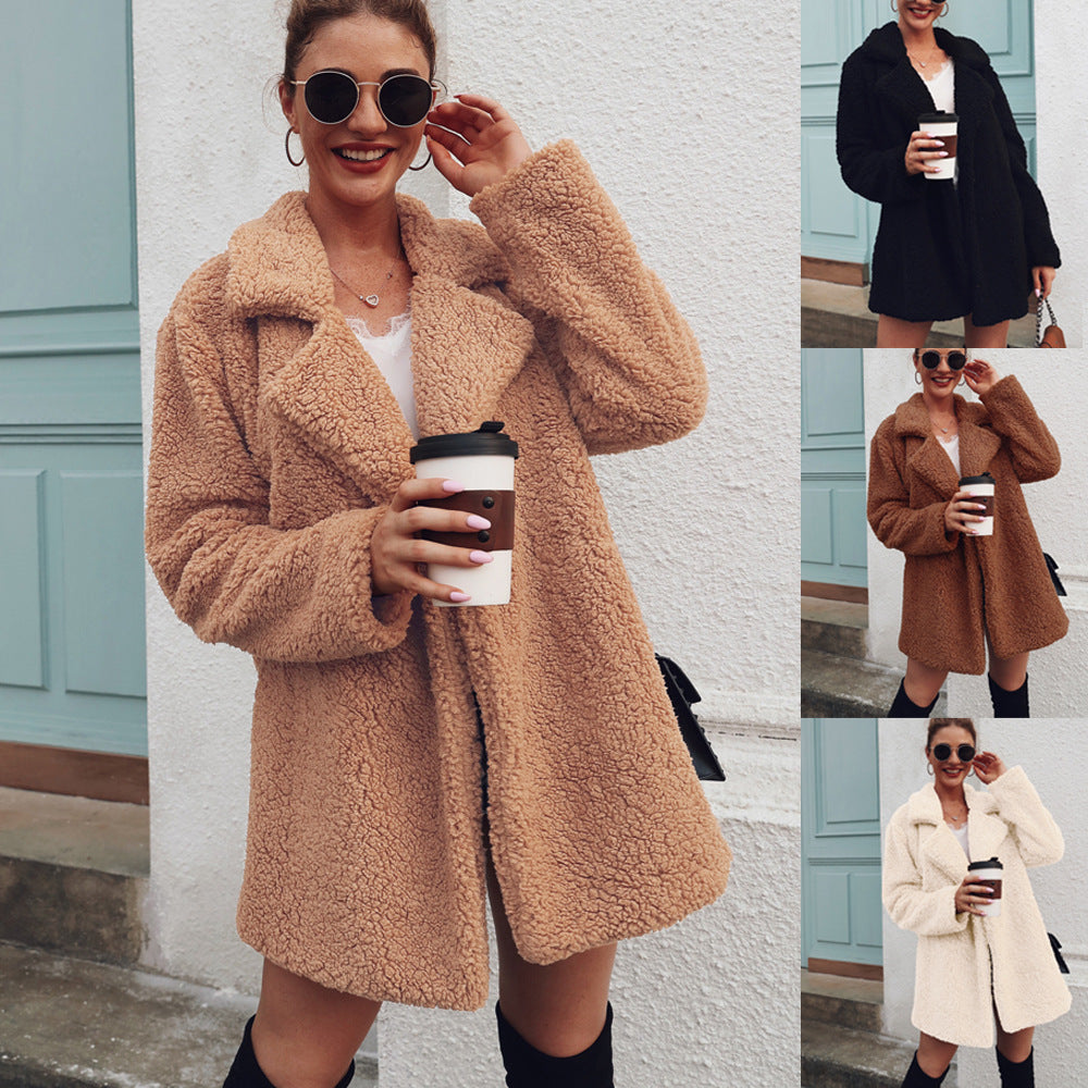 Suit collar long sleeve blouse jacket
