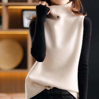 Women's Turtleneck Solid Color Pullover Bottoming Shirt