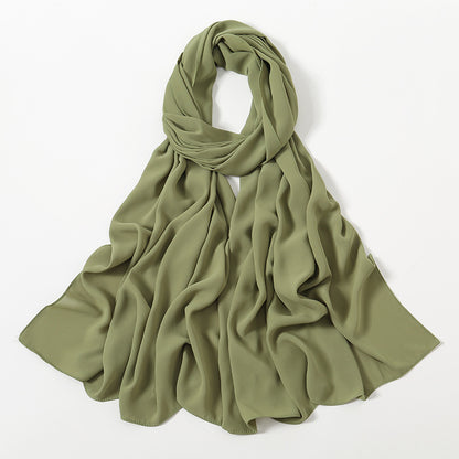 Corner Cathetus All-match Chiffon Headcloth