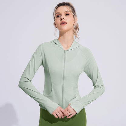 Women's Summer UV Protection Long Sleeve Cool Feeling Ice Silk Sun Protection Clothing