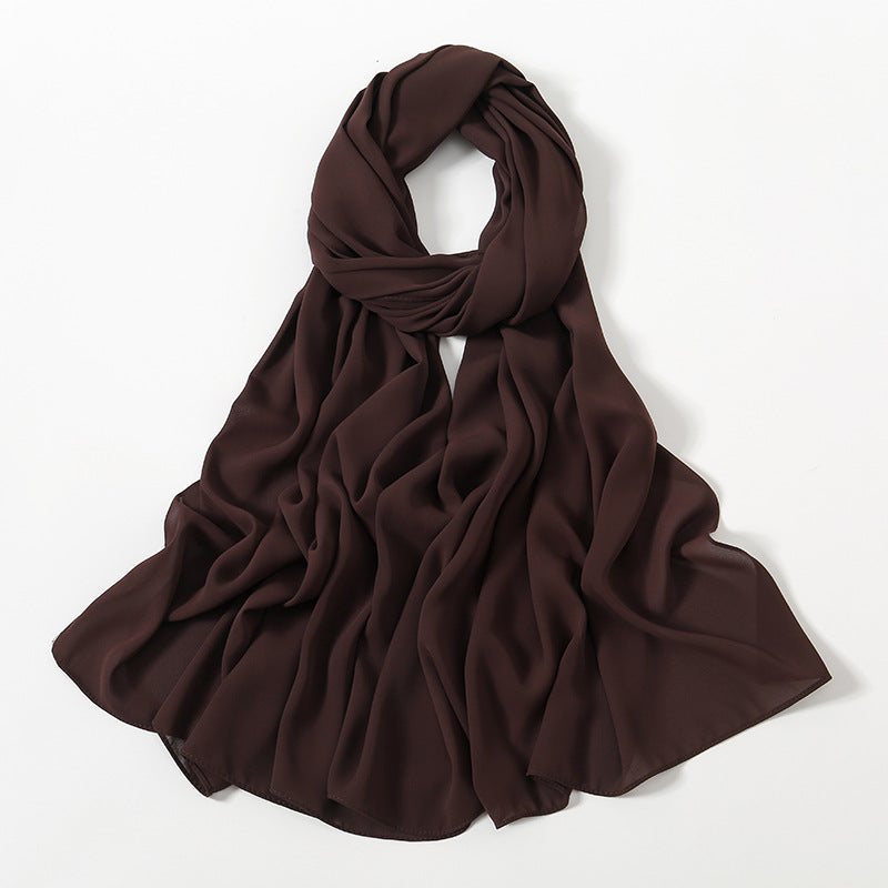 Corner Cathetus All-match Chiffon Headcloth