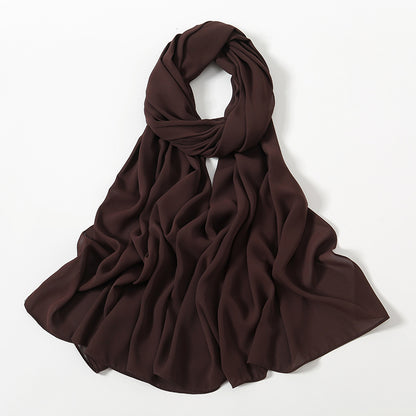 Corner Cathetus All-match Chiffon Headcloth