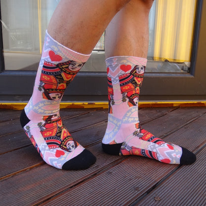 Cartoon Pet Head Face Socks