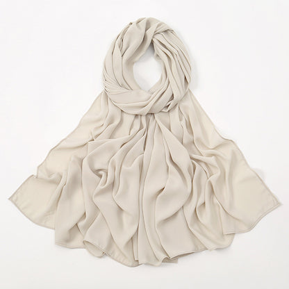 Corner Cathetus All-match Chiffon Headcloth