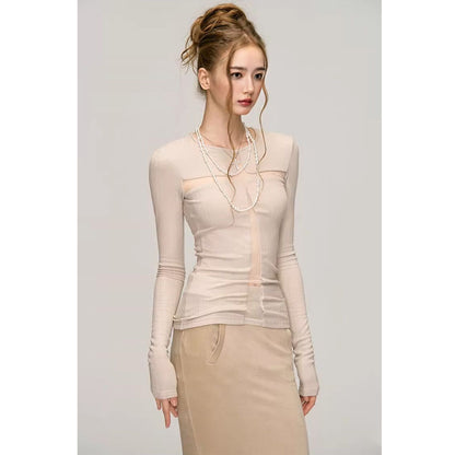 Fashion Long Sleeve Bottoming Shirt For Women