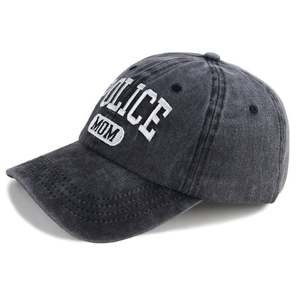 Proud Police Mama Baseball Cap Gifts, Adjustable Embroidered Wash Cotton Baseball Cap