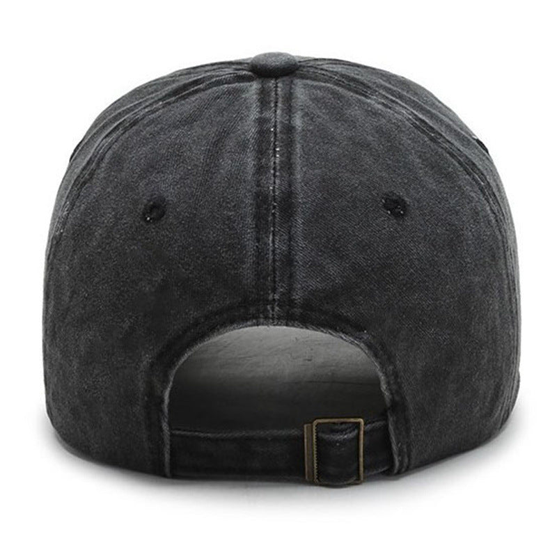 Washed Solid Color Light Board Baseball Cap For Women