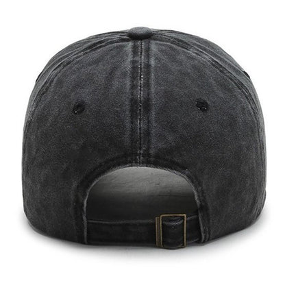 Washed Solid Color Light Board Baseball Cap For Women