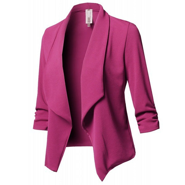 Pleated Solid Color Suit