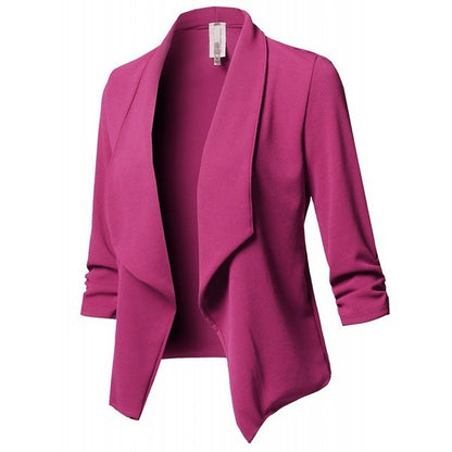 Pleated Solid Color Suit