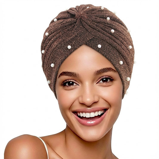 Babys-breath Pearl Womens Headscarf Cap