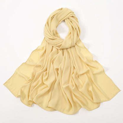 Corner Cathetus All-match Chiffon Headcloth