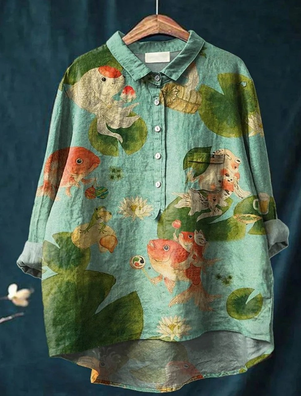 Printed Fashion Versatile Collar Shirt
