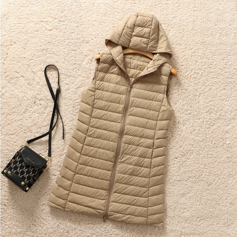 Fall Winter Hooded Korean Lightweight Down Jacket