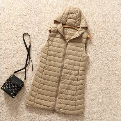 Fall Winter Hooded Korean Lightweight Down Jacket