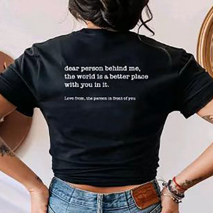 Women's Fashion Printed Short Sleeve T-shirt