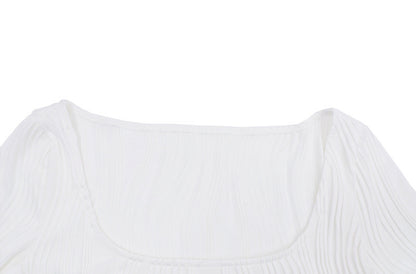 New French Design Pleated Top