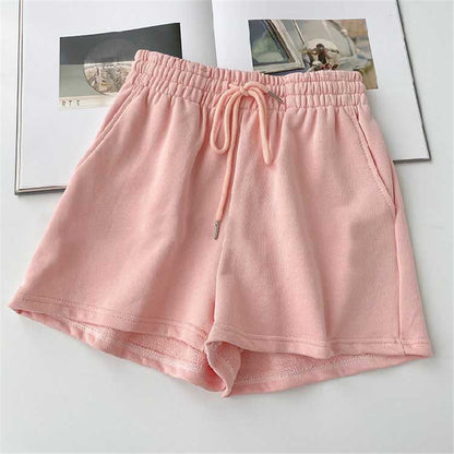 High Waist Loose Thin Versatile Wide Leg A-line Hot Pants