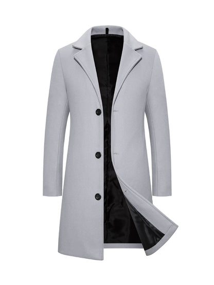 Woolen Plus Size Casual Style Coat