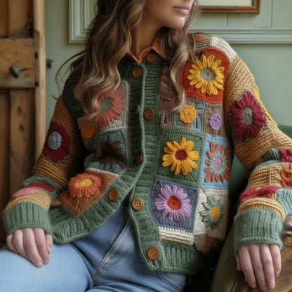 Womens French-style Sweater Cardigan Jacket Top