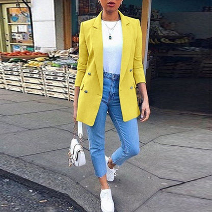 Solid color cardigan jacket